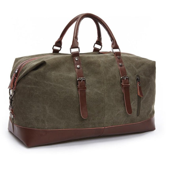 Canvas Leather Travel Bags